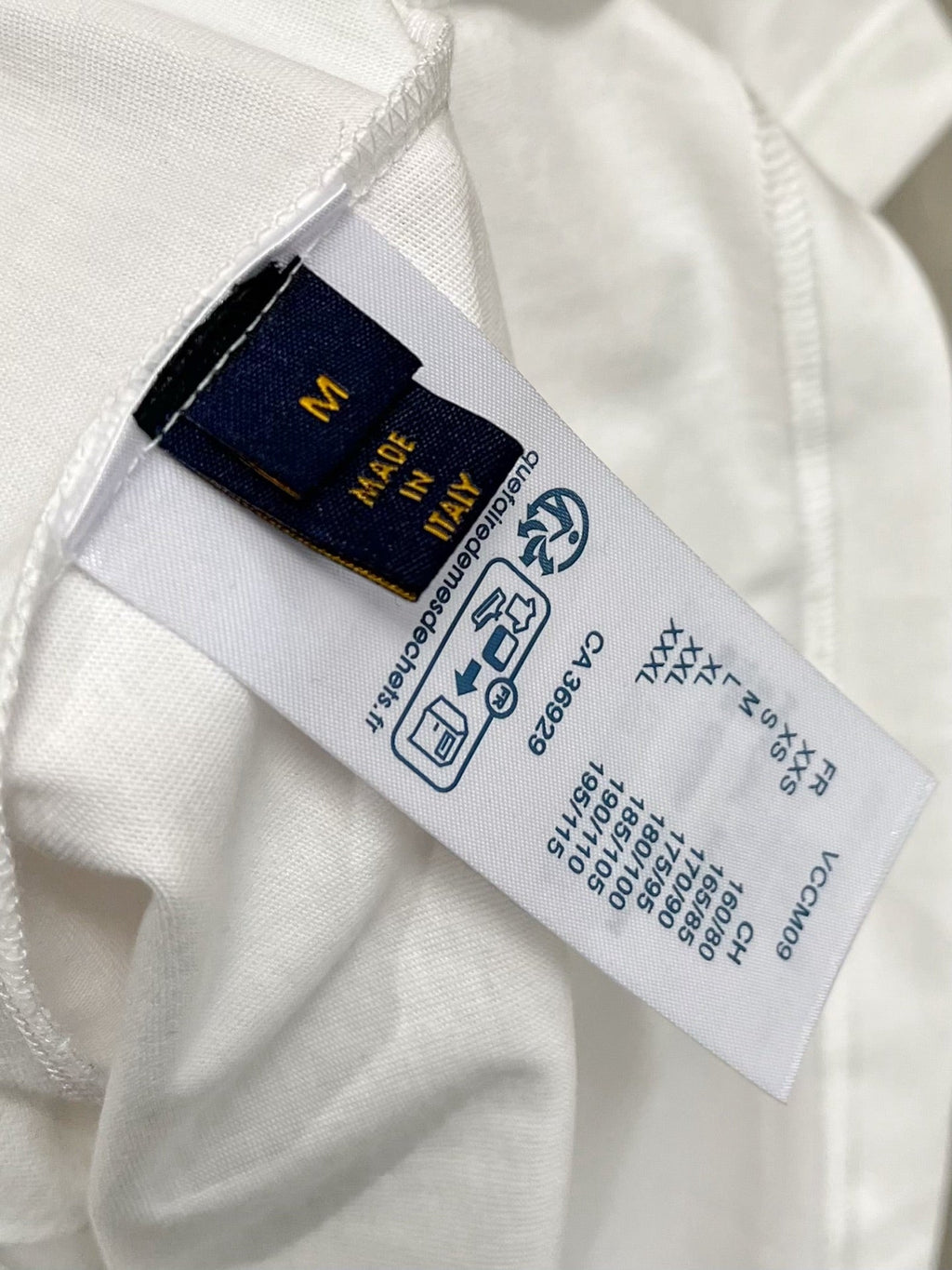 LOUIS VUITTON LV WHITE COTTON T-SHIRT EMBROIDERED LOGO 238861