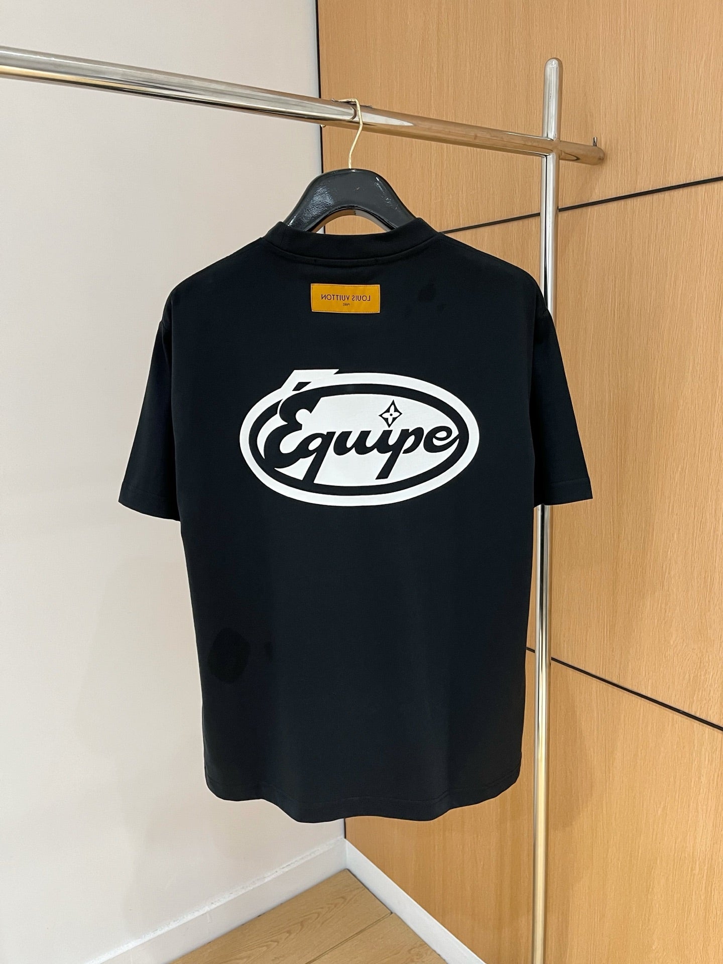 LOUIS VUITTON LV BLACK COTTON T-SHIRT 238868