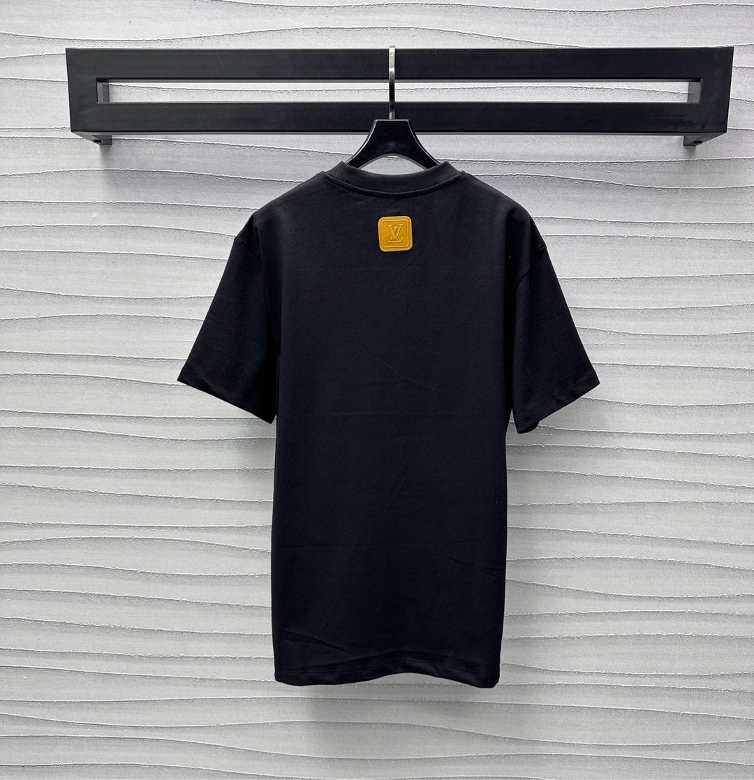 LOUIS VUITTON LV 25C VVN Patch Short-Sleeved Cotton Crewneck 229092