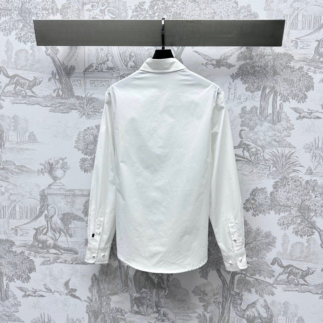 LOUIS VUITTON LV 25S EMBROIDERED HOLLOW SHIRT 264718