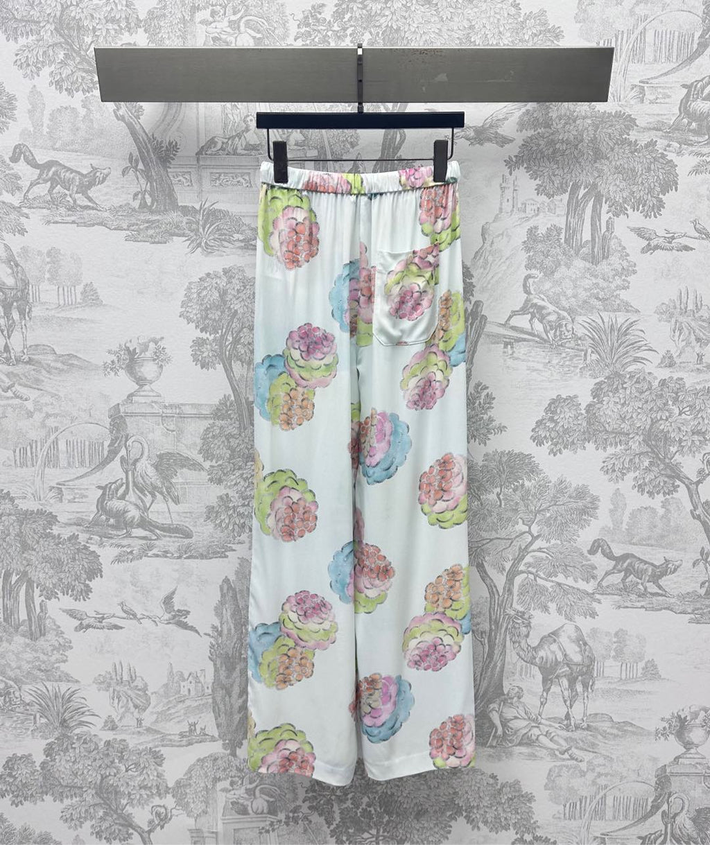 LOUIS VUITTON LV PRINTED STRAIGHT-LEG DRAWSTRING PANTS 267792