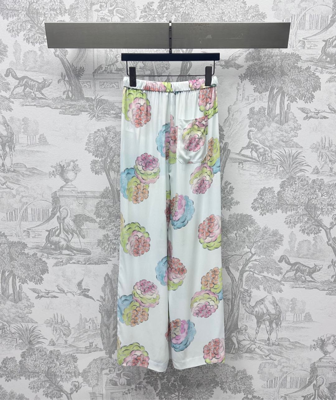LOUIS VUITTON LV PRINTED STRAIGHT-LEG DRAWSTRING PANTS 267792