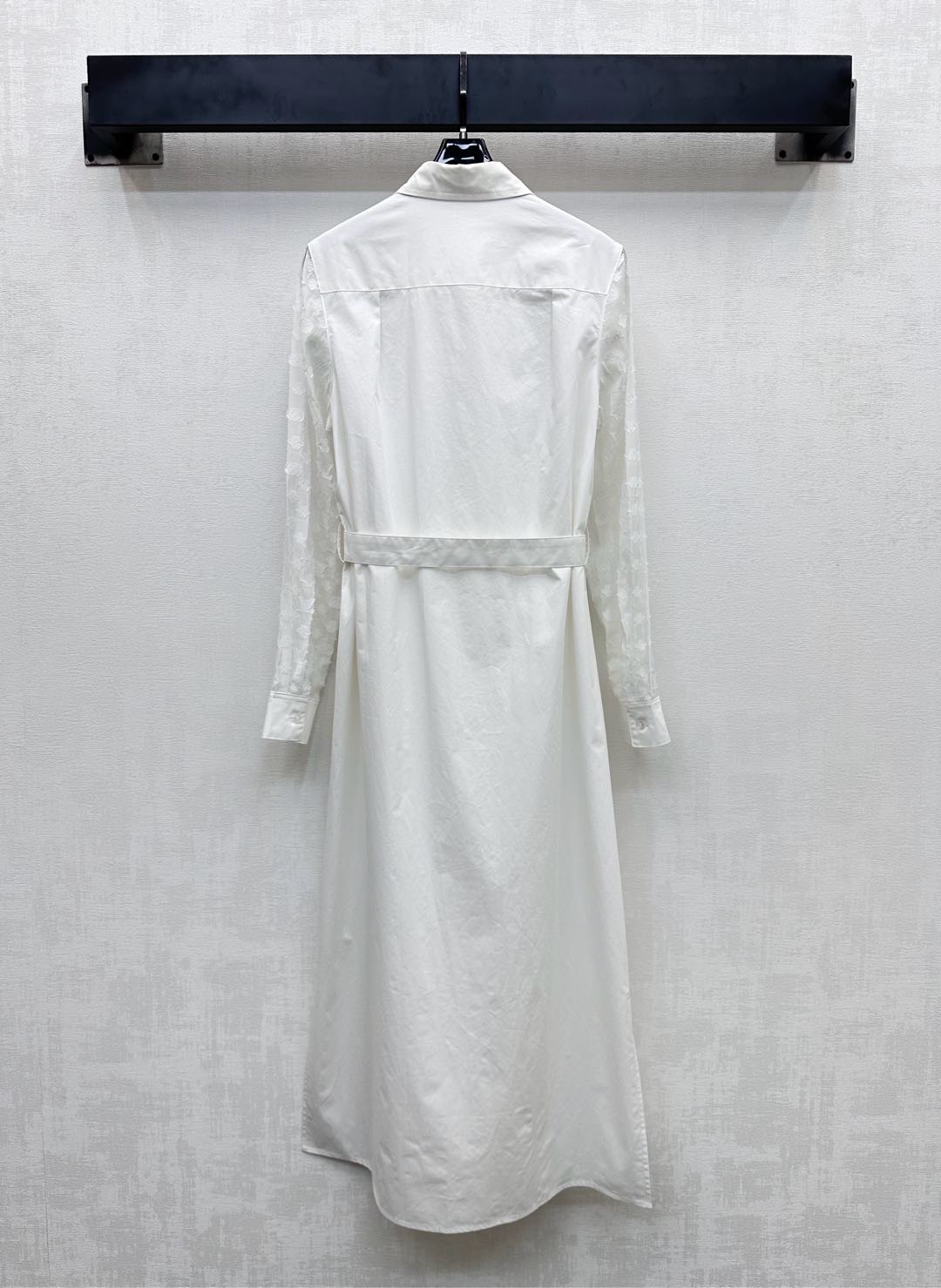 LOUIS VUITTON LV WHITE SHIRT DRESS WITH BELT 263740
