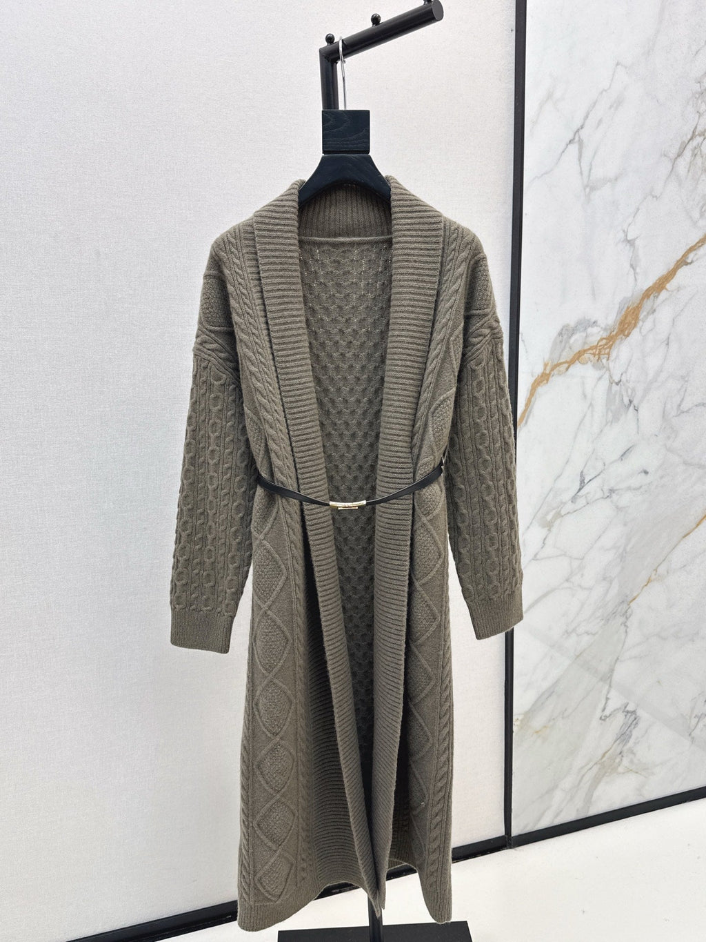 HERMES HERMES 25S LONG KNIT CARDIGAN 99430
