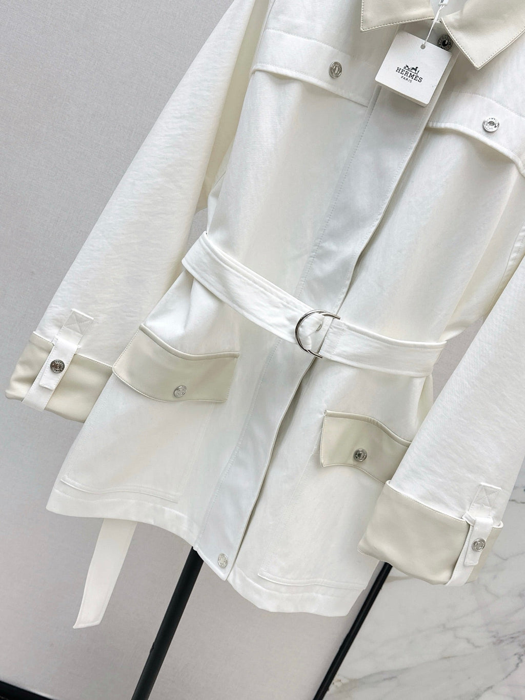 HERMES HERMES 25S LONG WINDJACKET 99430