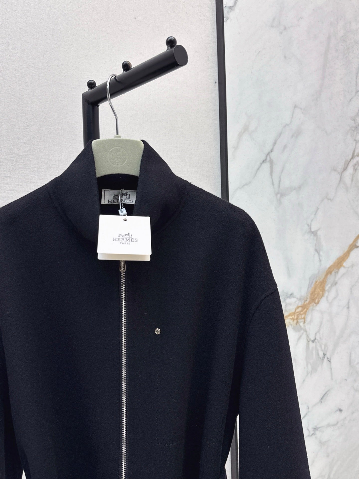 HERMES HERMES 25S STAND-COLLAR ZIP-UP JACKET 037