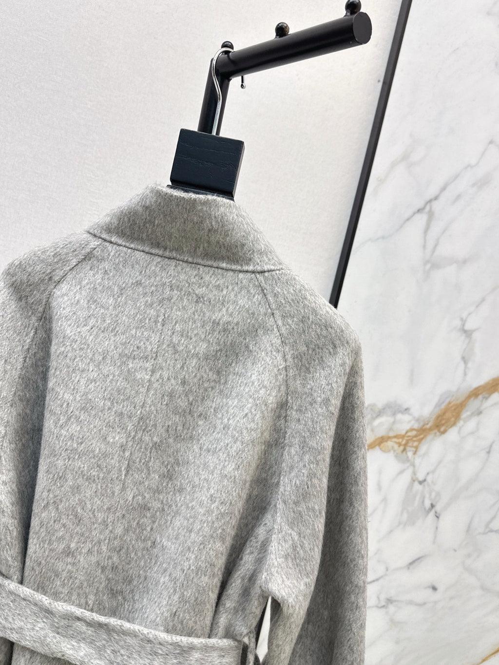 HERMES 25S LONG STAND-COLLAR COAT 450