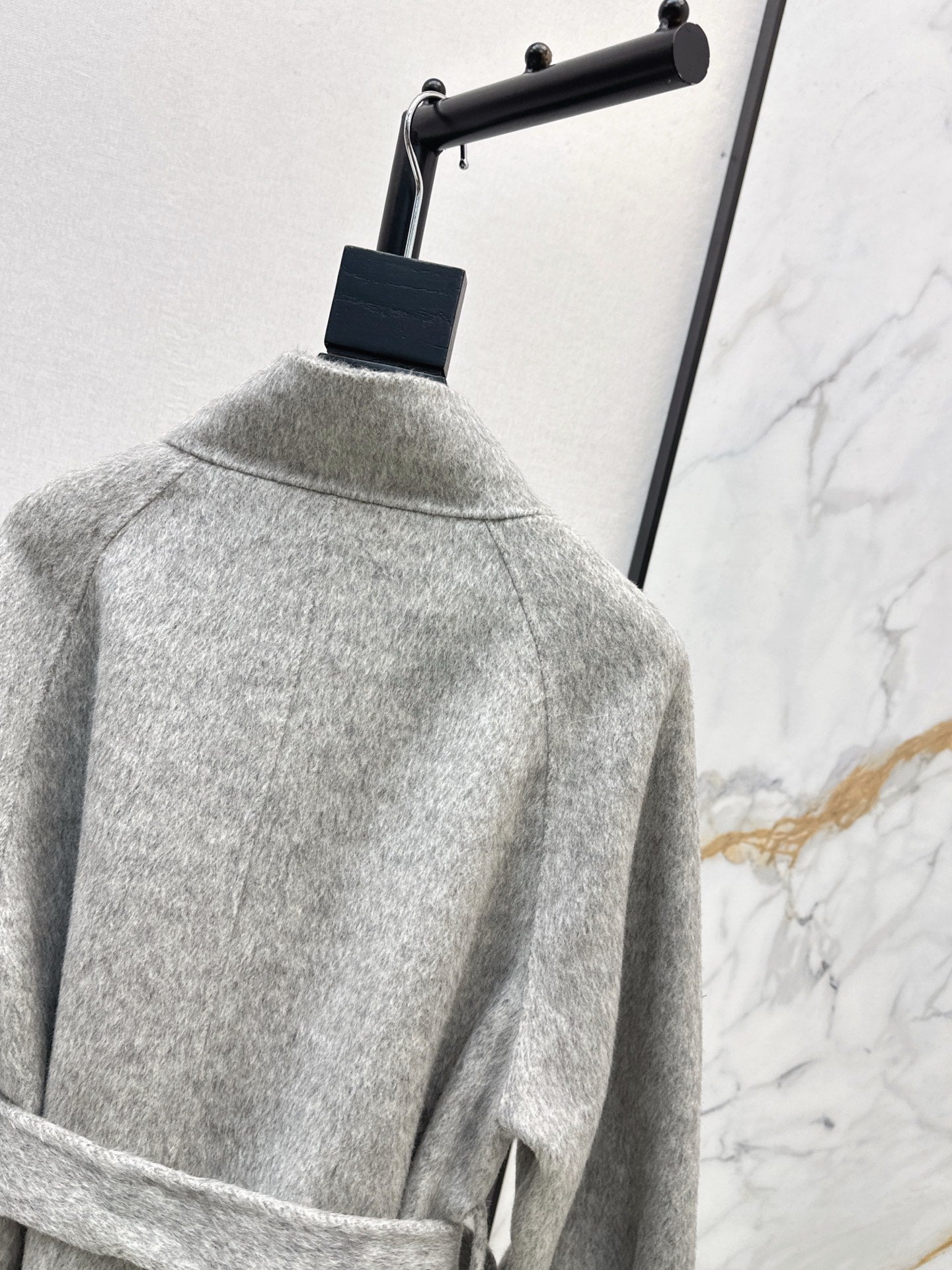 HERMES 25S LONG STAND-COLLAR COAT 450
