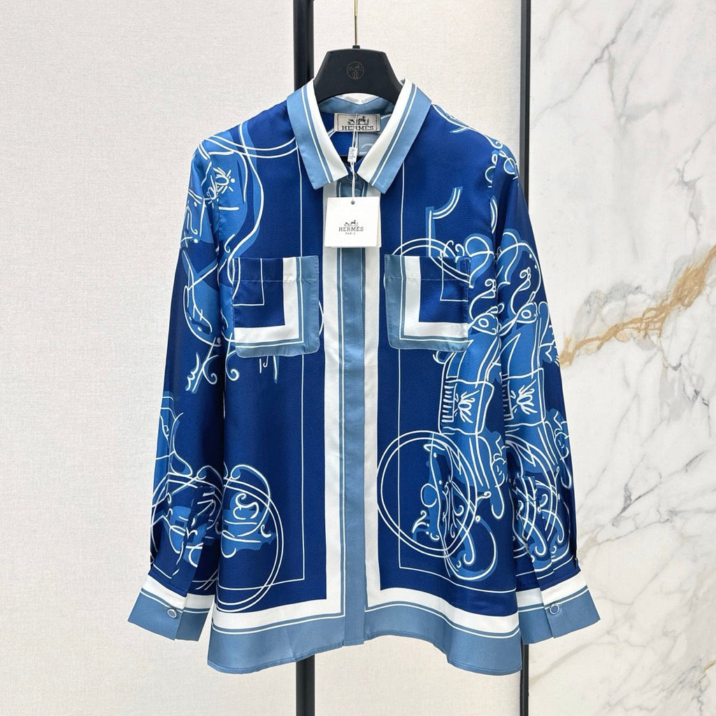 HERMES HERMES 25S SILK SHIRT 426